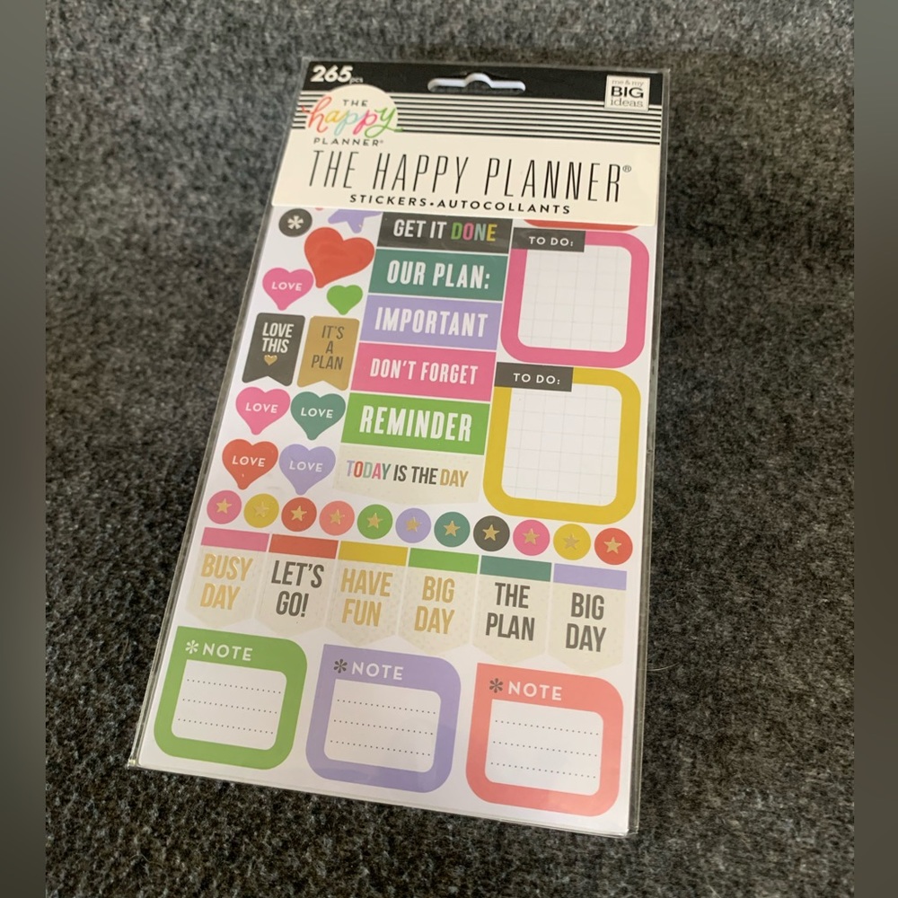 Brand New The Happy Planner STICKERS